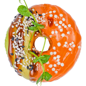 Суші пончик з лососем та авокадо в Ебоші суші в Южному